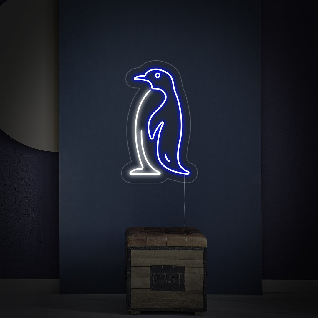 "Antarktisk Pingvin" Neonskilt