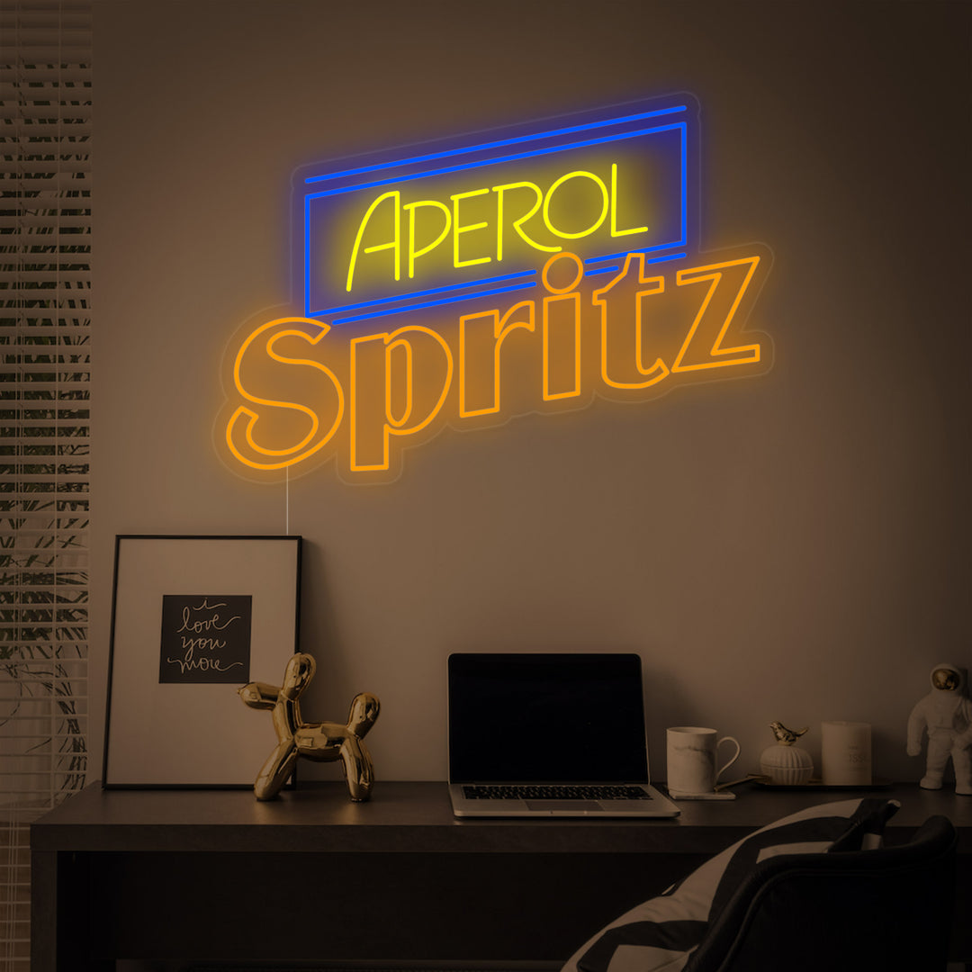 "Aperol Spritz Ølbar" Neonskilt