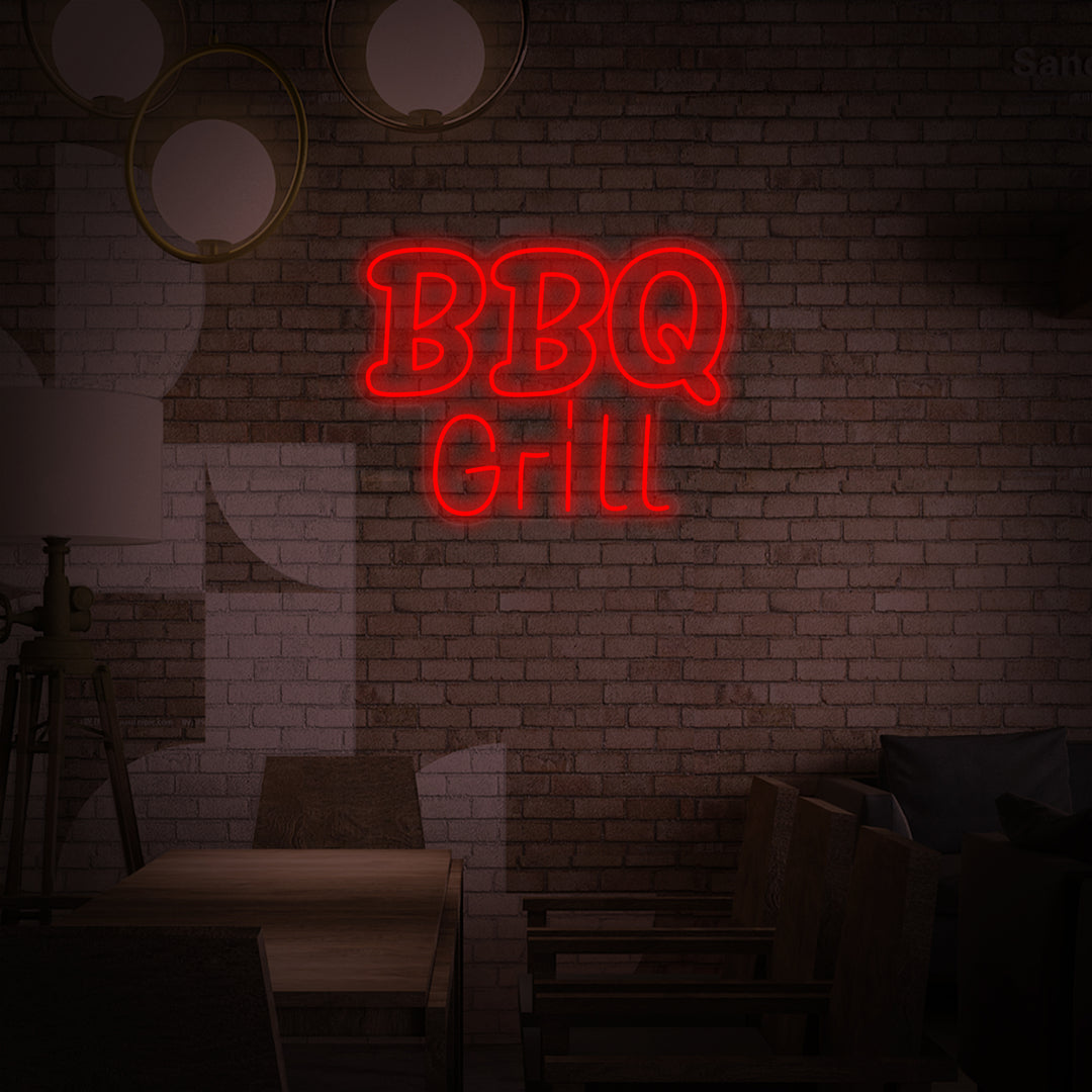 "BBQ Grill" Neonskilt