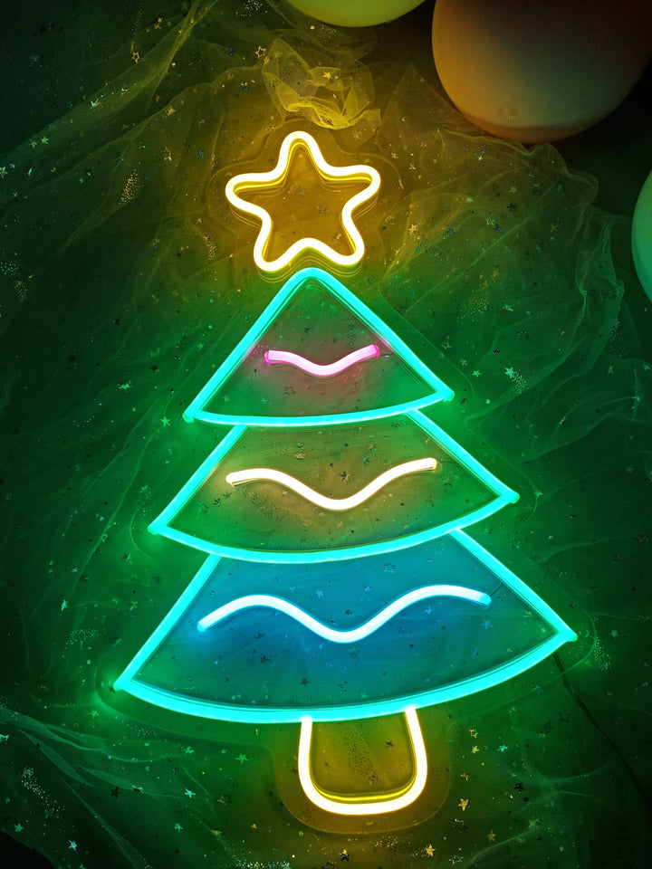 "Juletre" Neonskilt (Lagerbeholdning: 3 enheter)