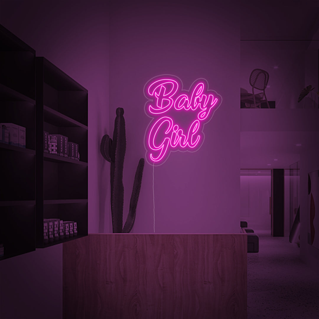 "Baby Girl" Neonskilt