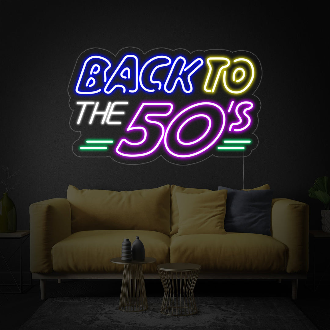 "Back To The 50s" Neonskilt