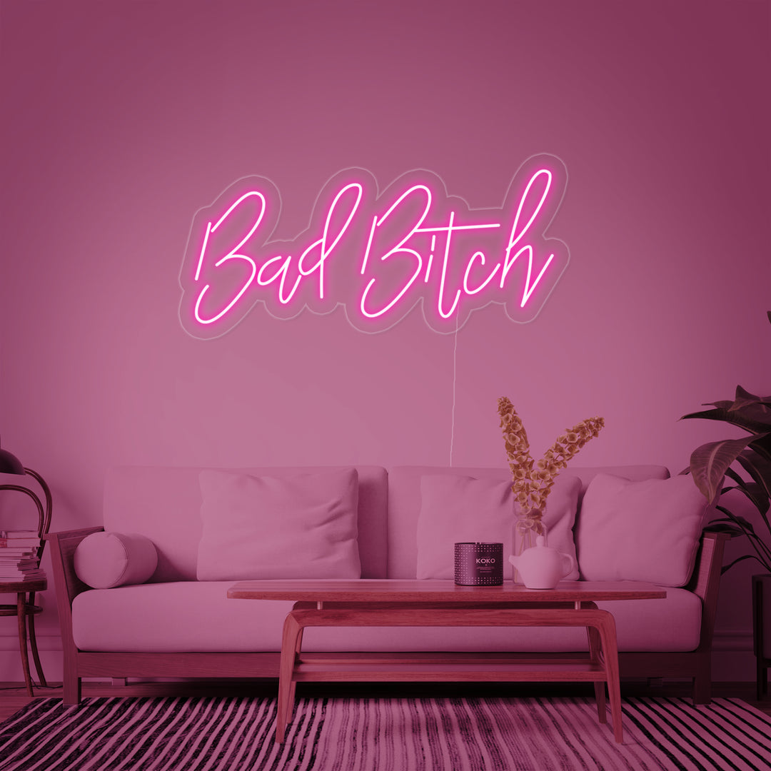 "Bad Bitch" Neonskilt