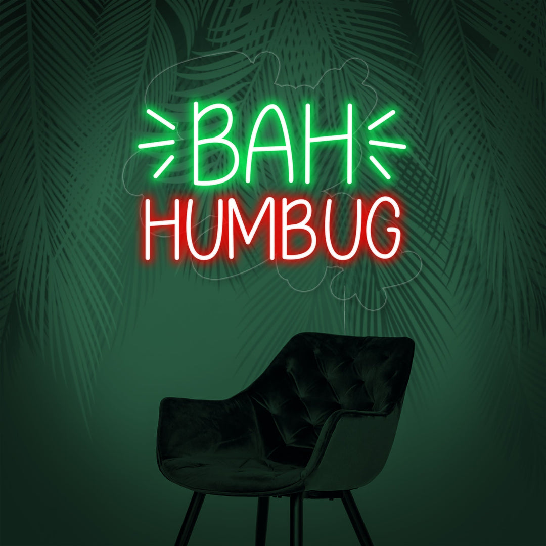 "Bah Humbug" Neonskilt