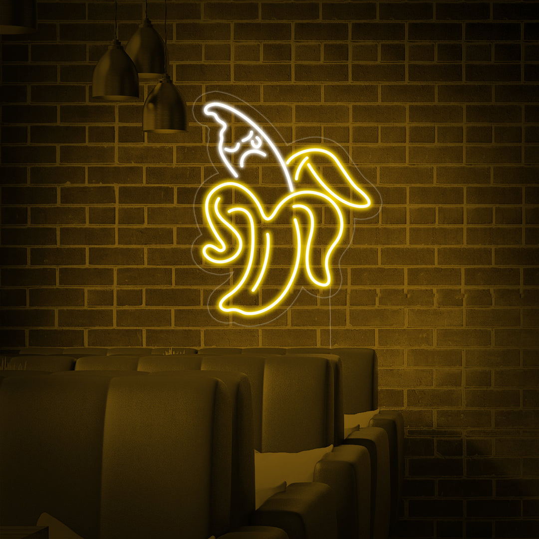 "Banan, Frukt" Neonskilt