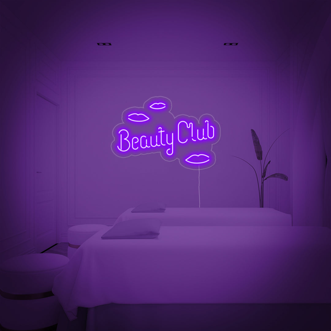 "Beauty Club" Neonskilt