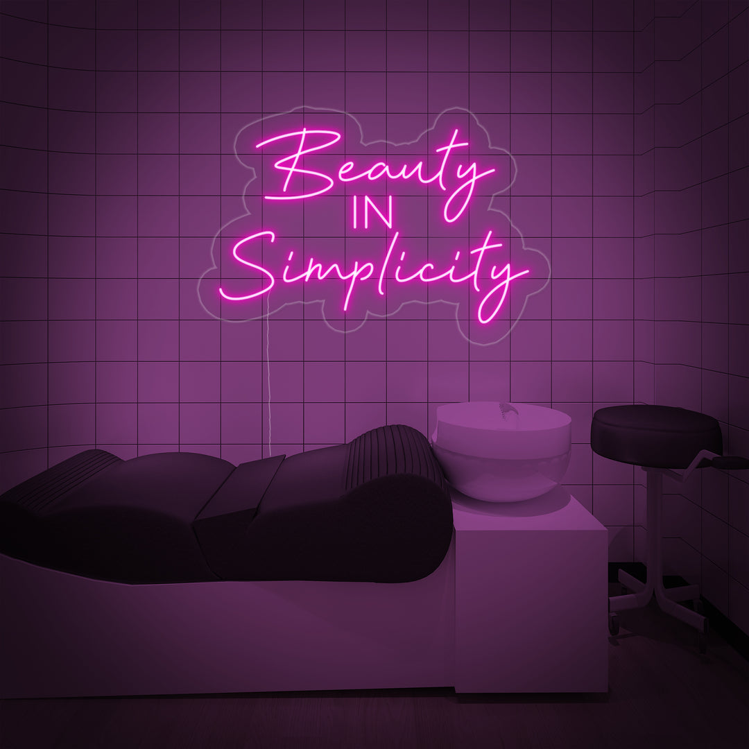 "Beauty In Simplicity" Neonskilt