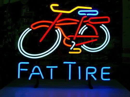 "Fat Tire, Sykkel Sykkel Logo" Neonskilt