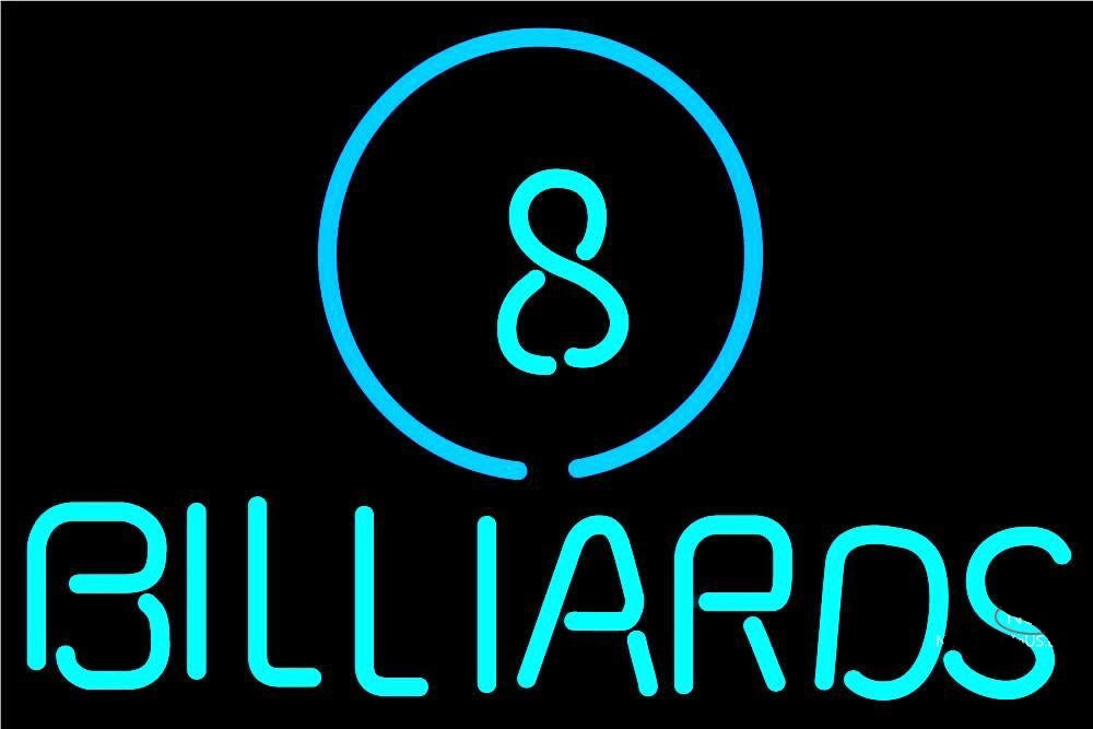 "8 Billiards" Neonskilt