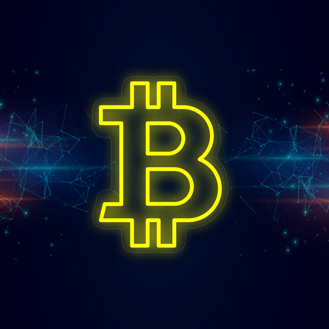 "Bitcoin B" Neonskilt