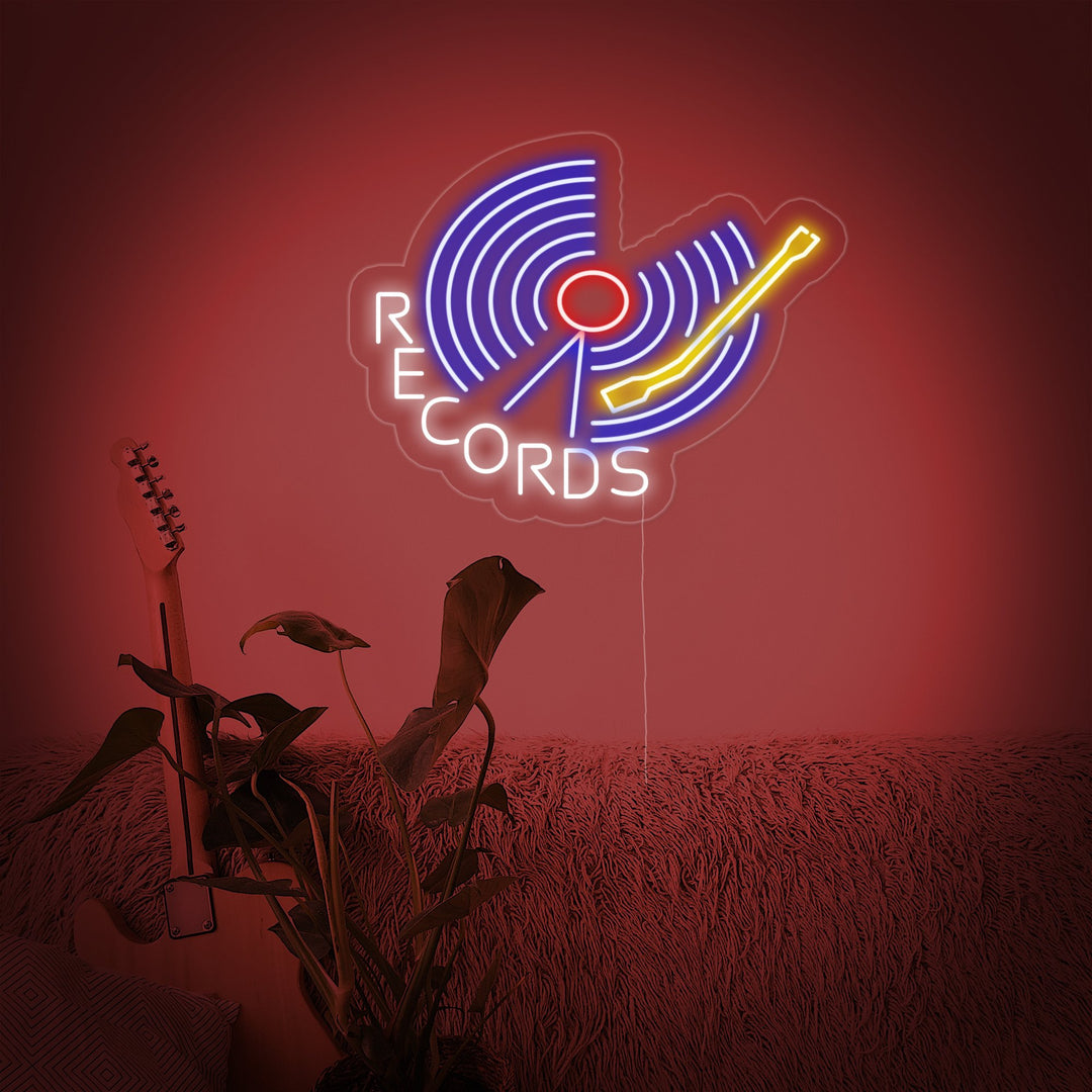 "Records" Neonskilt