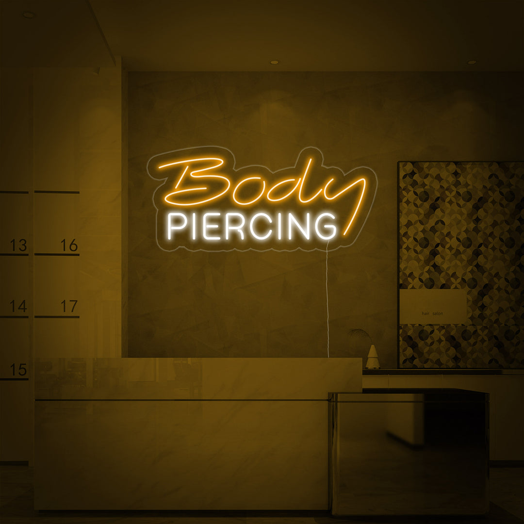 "Body Piercing" Neonskilt