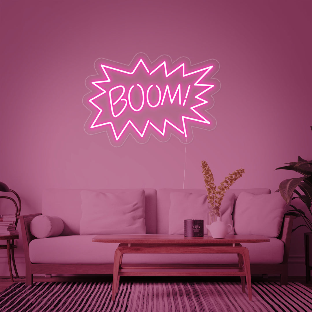 "Boom" Neonskilt