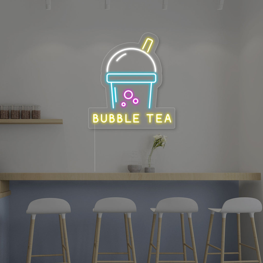"Bubble Tea" Neonskilt