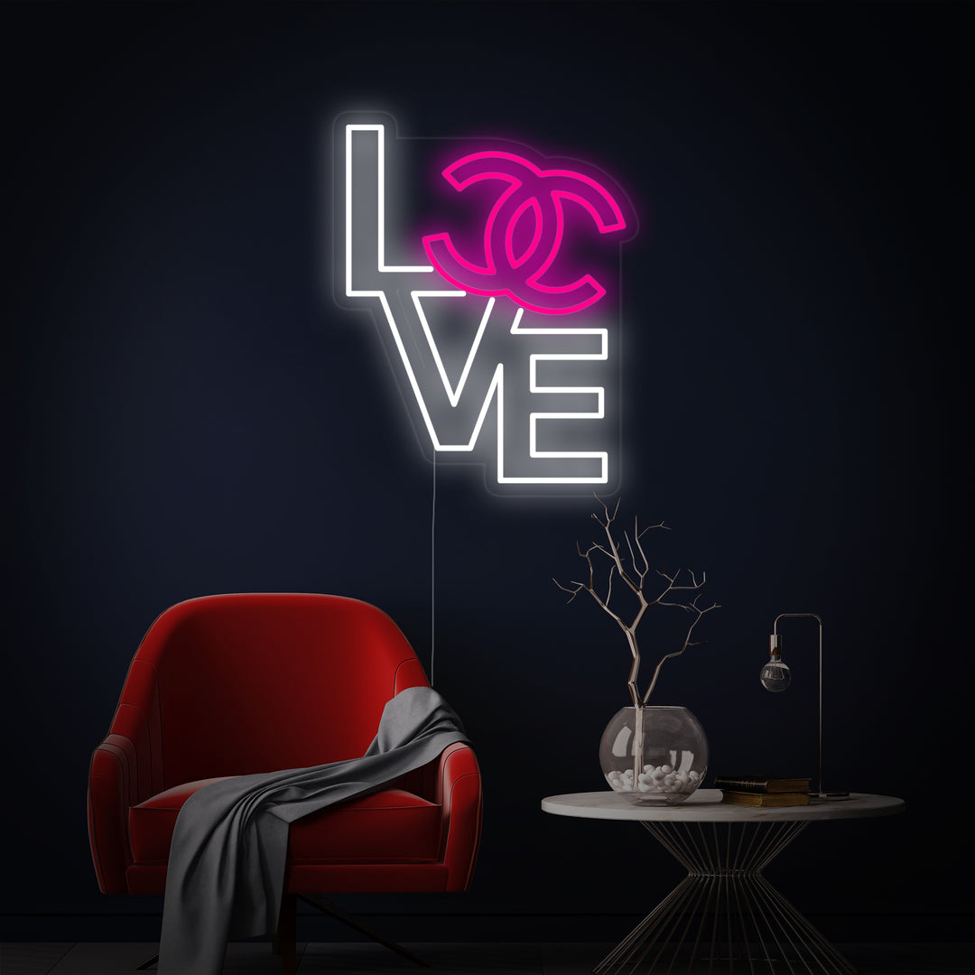 "CC Love" Neonskilt