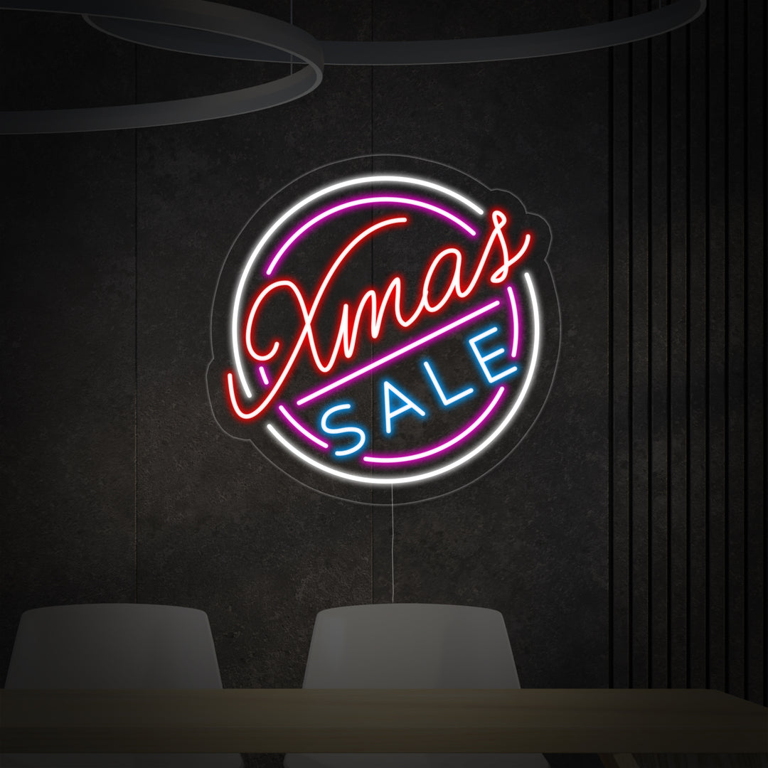 "Xmas Sale" Neonskilt