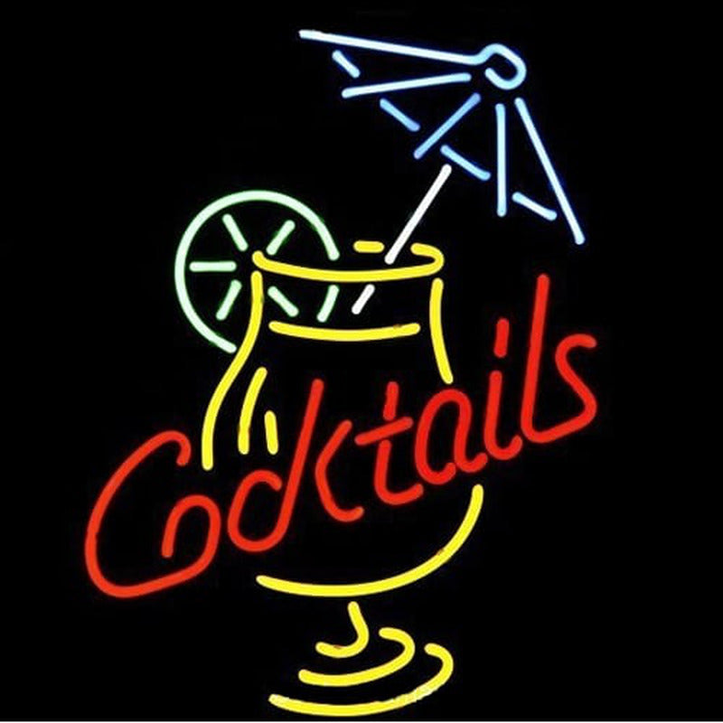 "Cocktails, Martini, Paraply, Kopp" Neonskilt