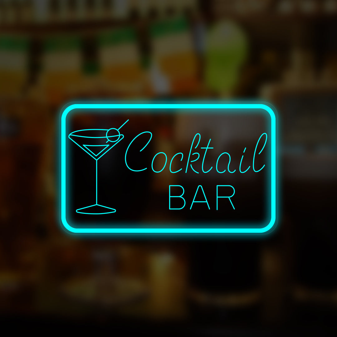 "Cocktail Bar, Cocktail" Mini Neonskilt