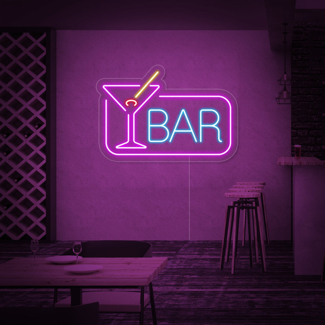 "Cocktail Bar" Neonskilt