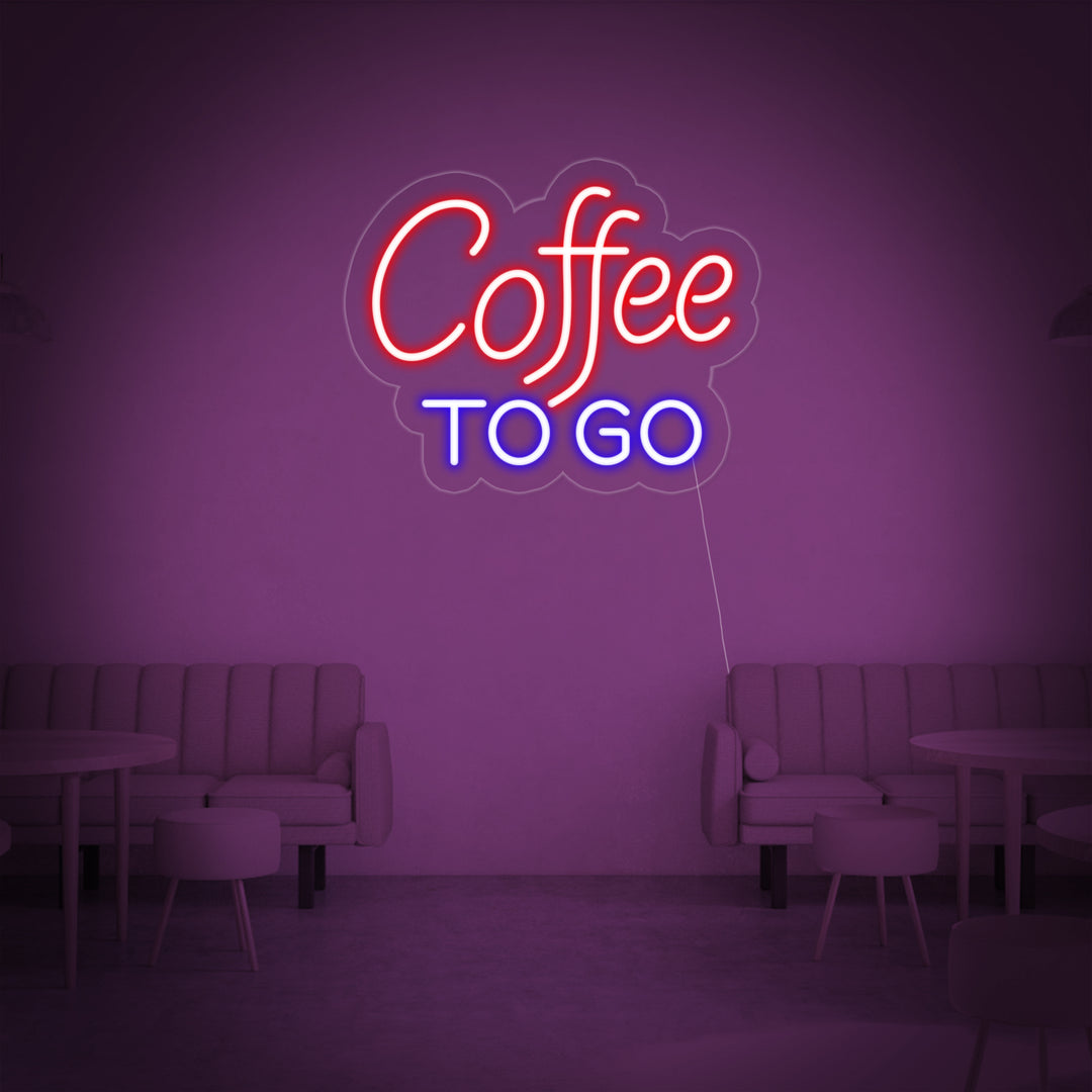 "Coffee To Go" Neonskilt
