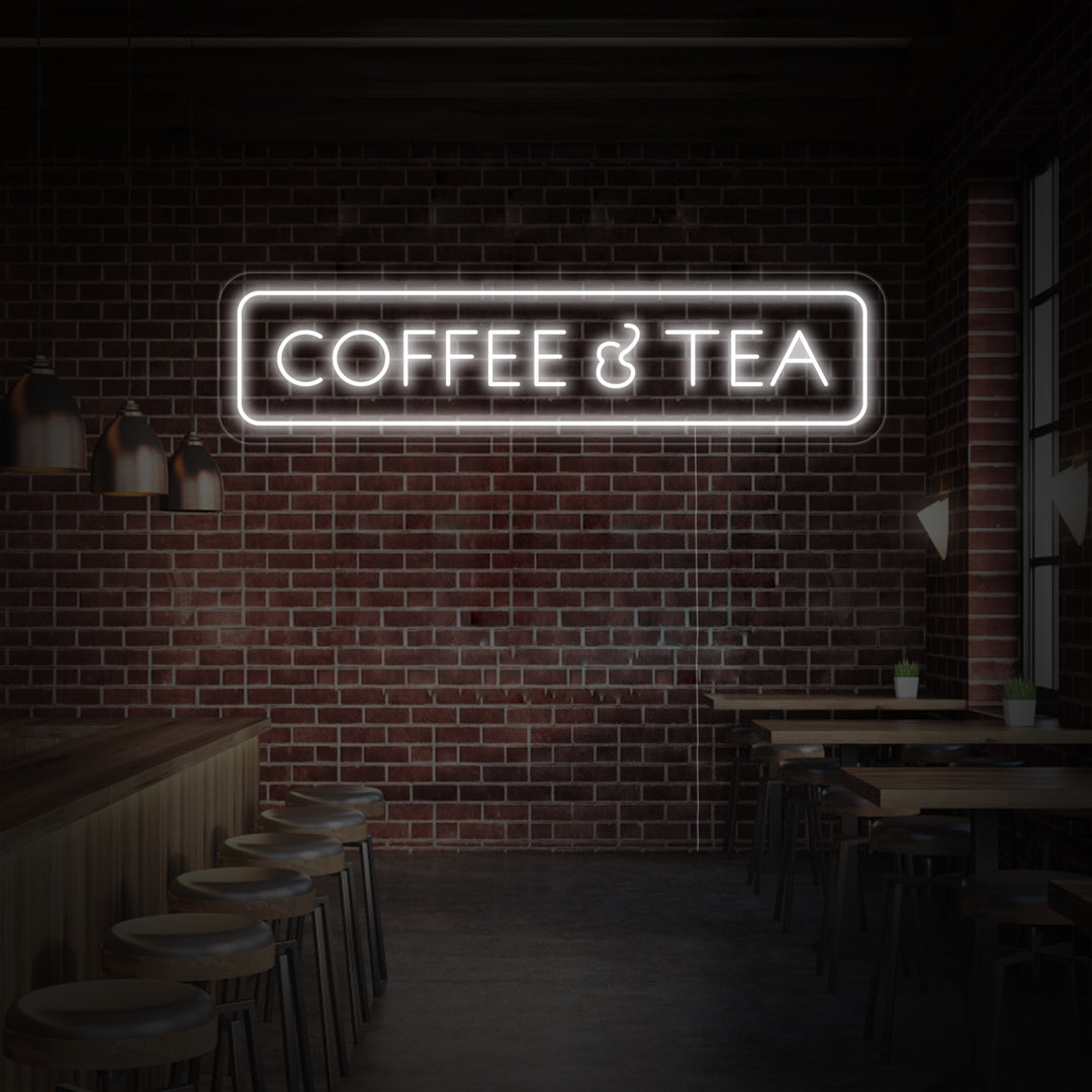 "Coffee And Tea" Neonskilt