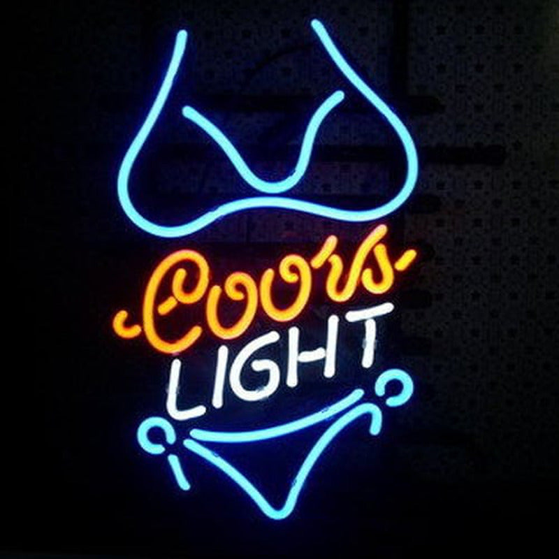 "Coors Lilla Bikini" Neonskilt