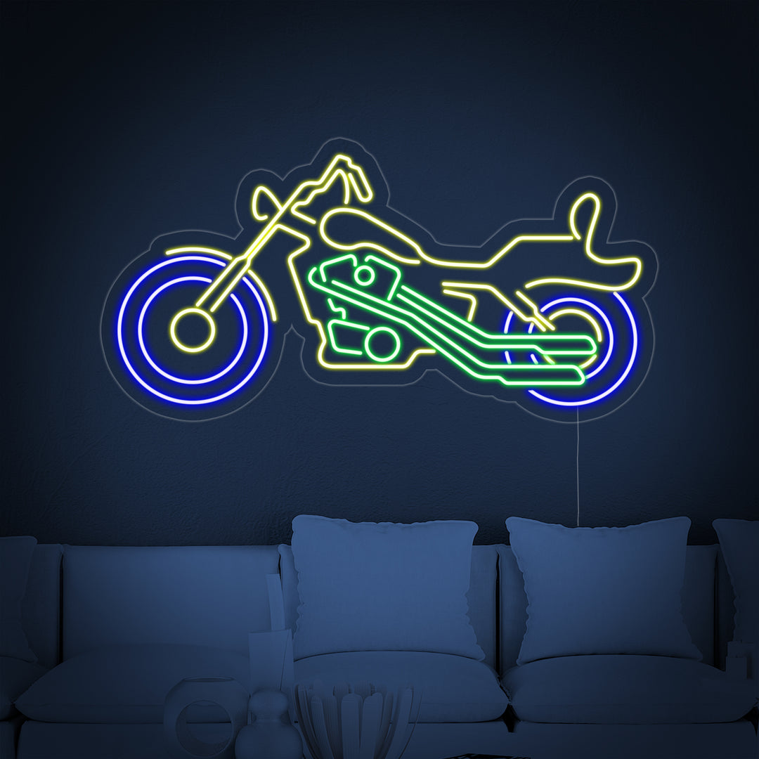 "Cozyle Motorsykkel Motorsykkel" Neonskilt