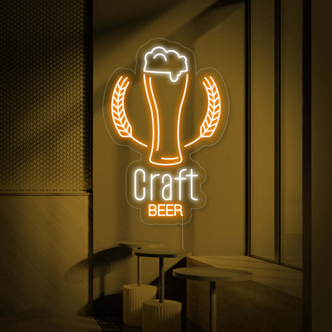 "Craft Beer Bryggeri" Neonskilt
