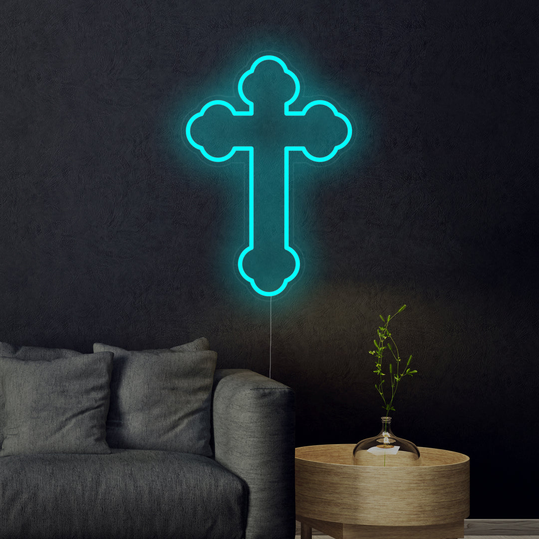 "Kors, Kors Med Jesus" Neonskilt