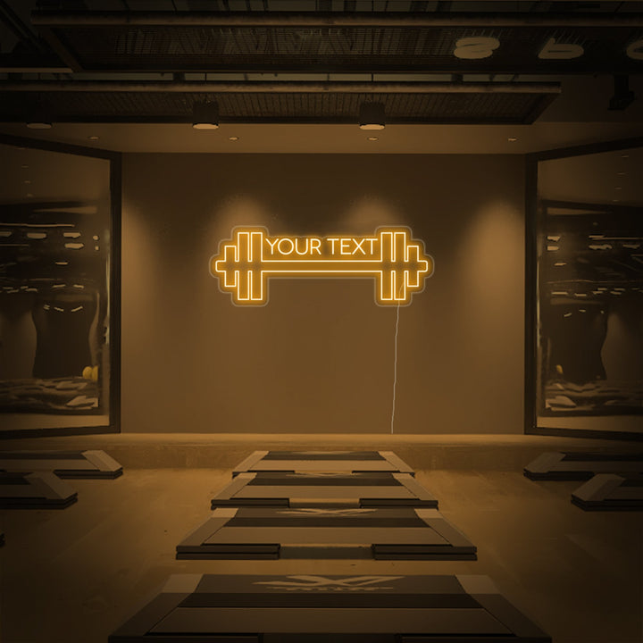 "Your Text, Tilpasset Fitness, Tilpasset Treningsstudio" Neonskilt