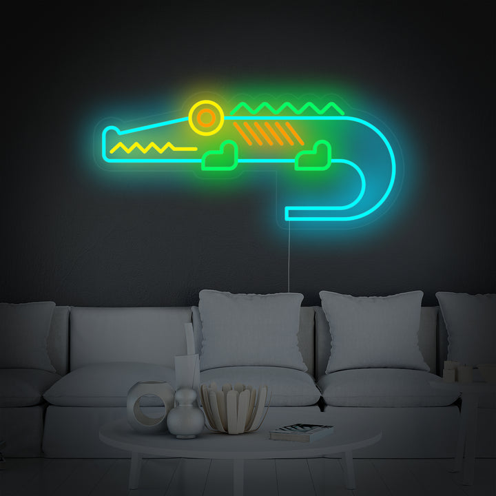 "Søt Krokodille" Neonskilt