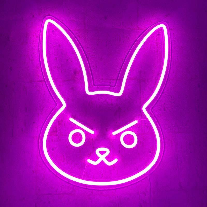 "D.Va Bunny" Neonskilt