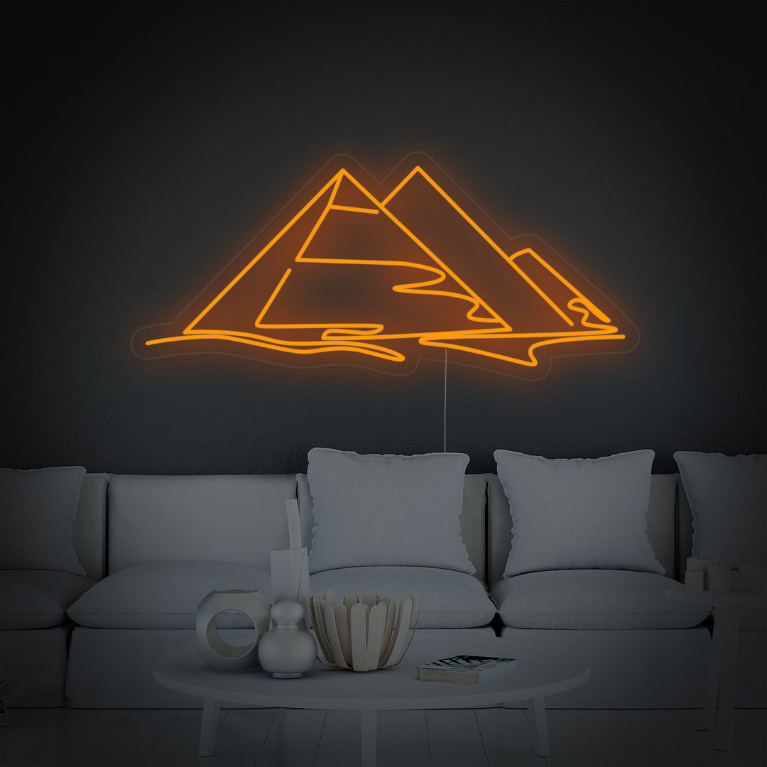 "Egypt Pyramider" Neonskilt
