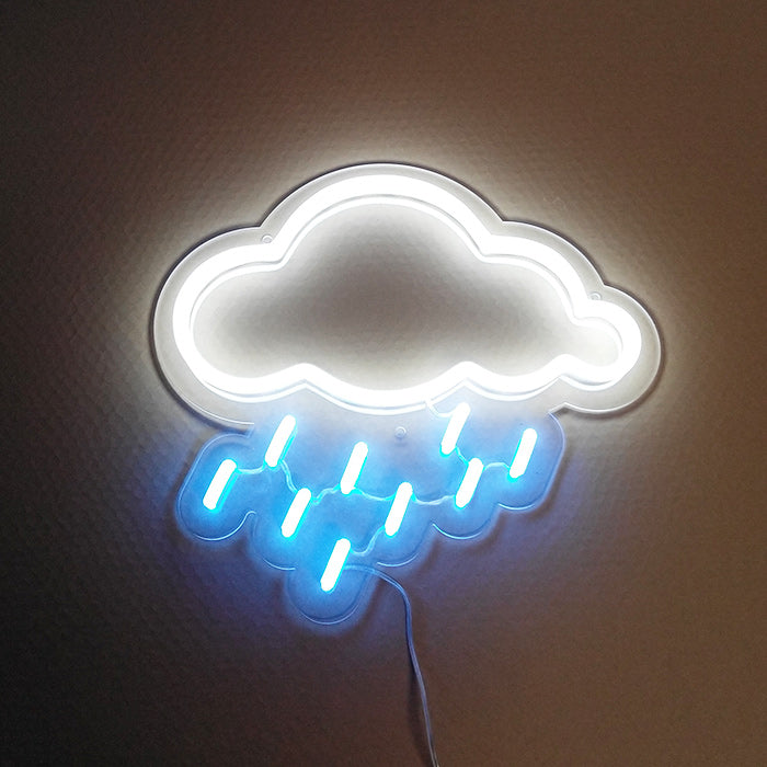 "Elementsymbol Skyregn" Neonskilt