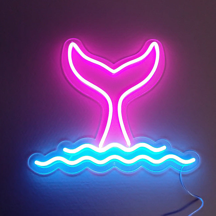 "Element Symbol Svømmende Havfrue" Neonskilt
