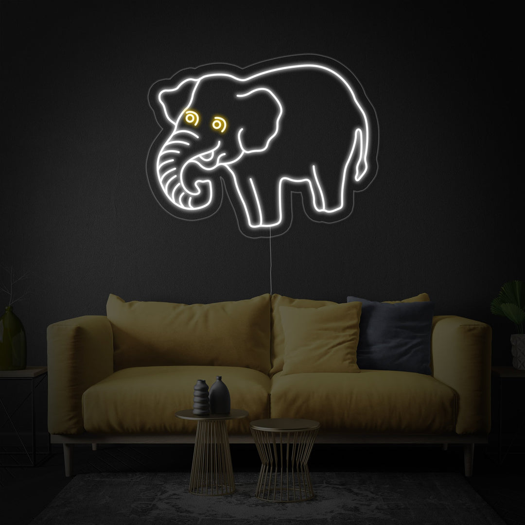 "Elefant" Neonskilt
