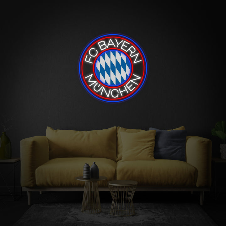 "FCBM Fotball" Neonskilt