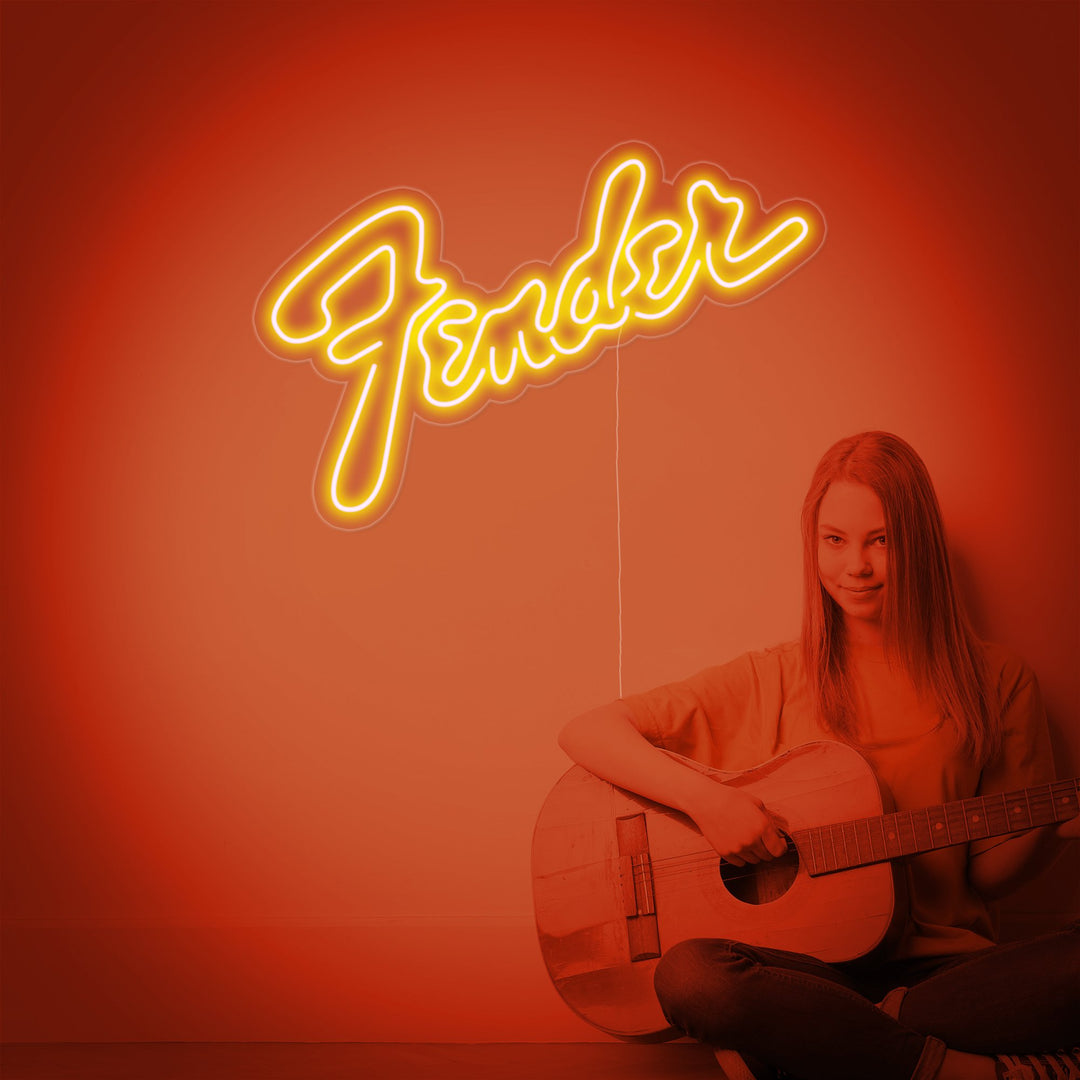 "Fender" Neonskilt