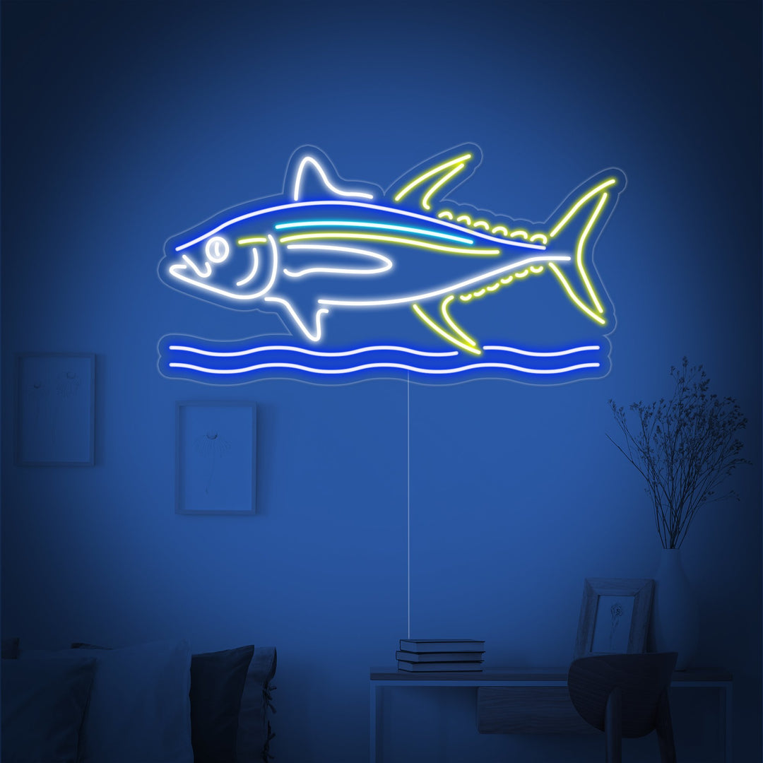 "Stor Fisk" Neonskilt