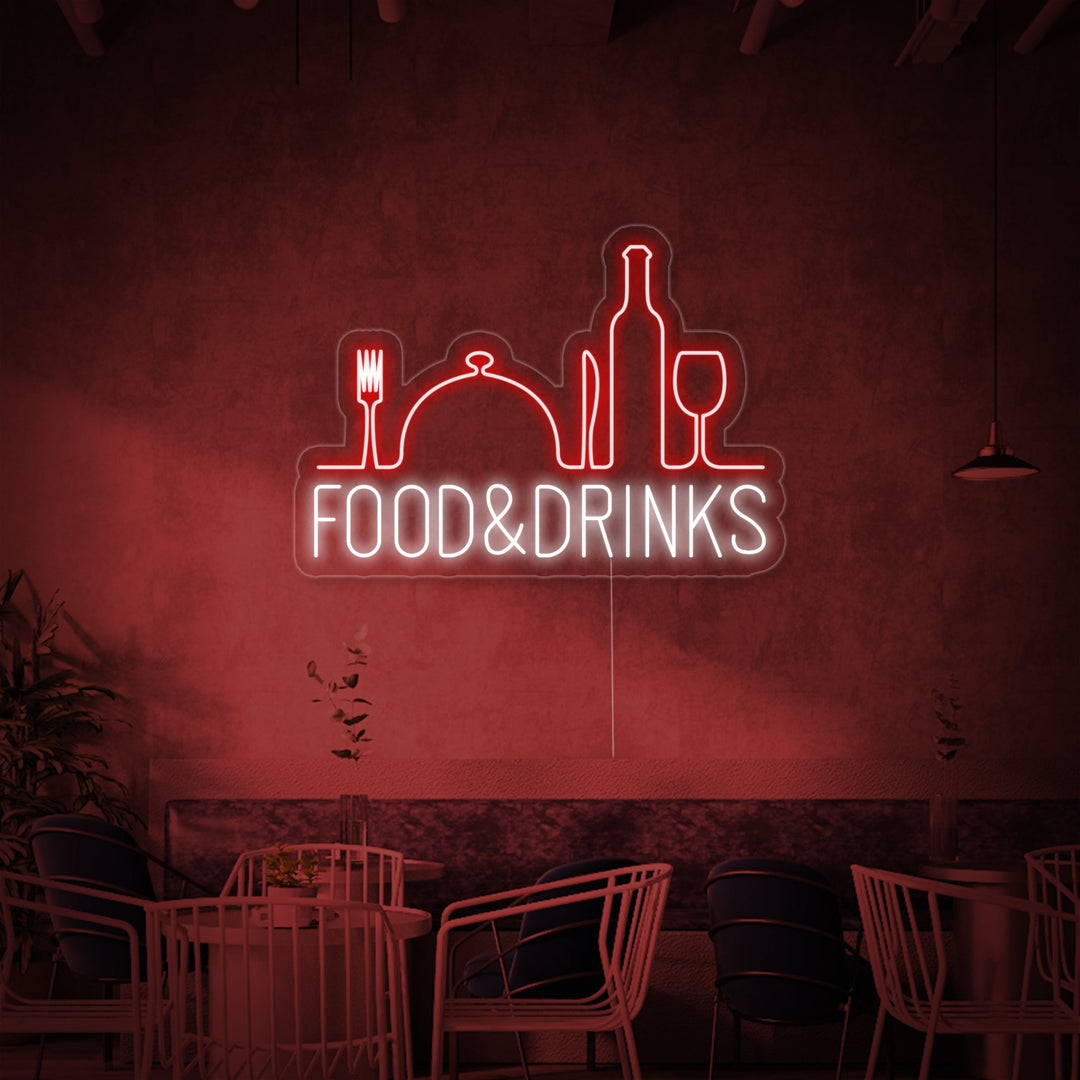 "Food and Drinks, Bar, restaurant" Neonskilt