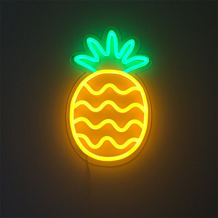 "Frukt Ananas" Neonskilt