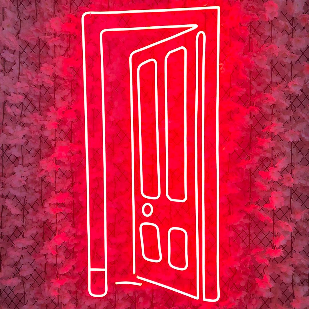 "Future Door" Neonskilt