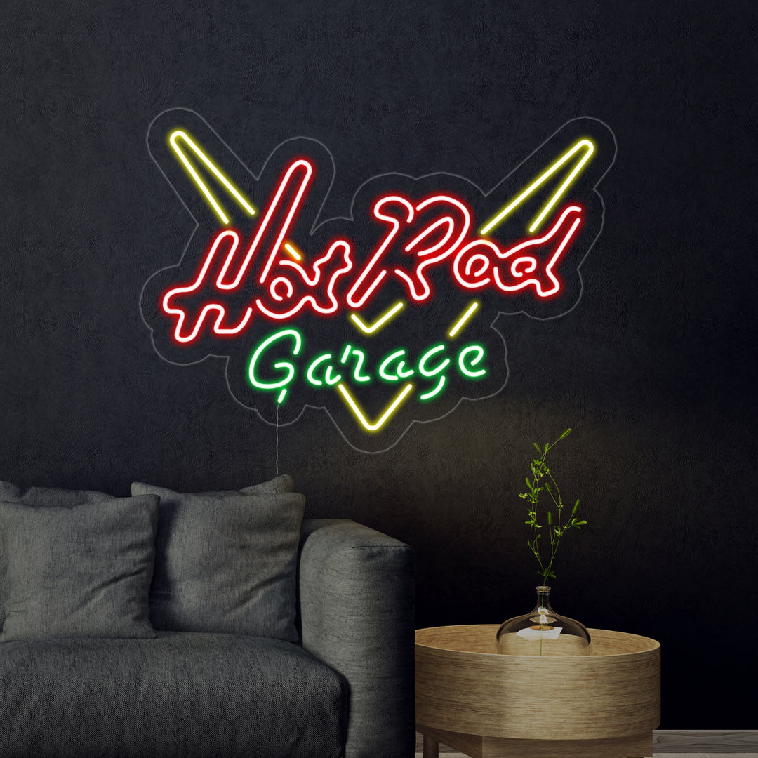 "Garage Hot Rod" Neonskilt