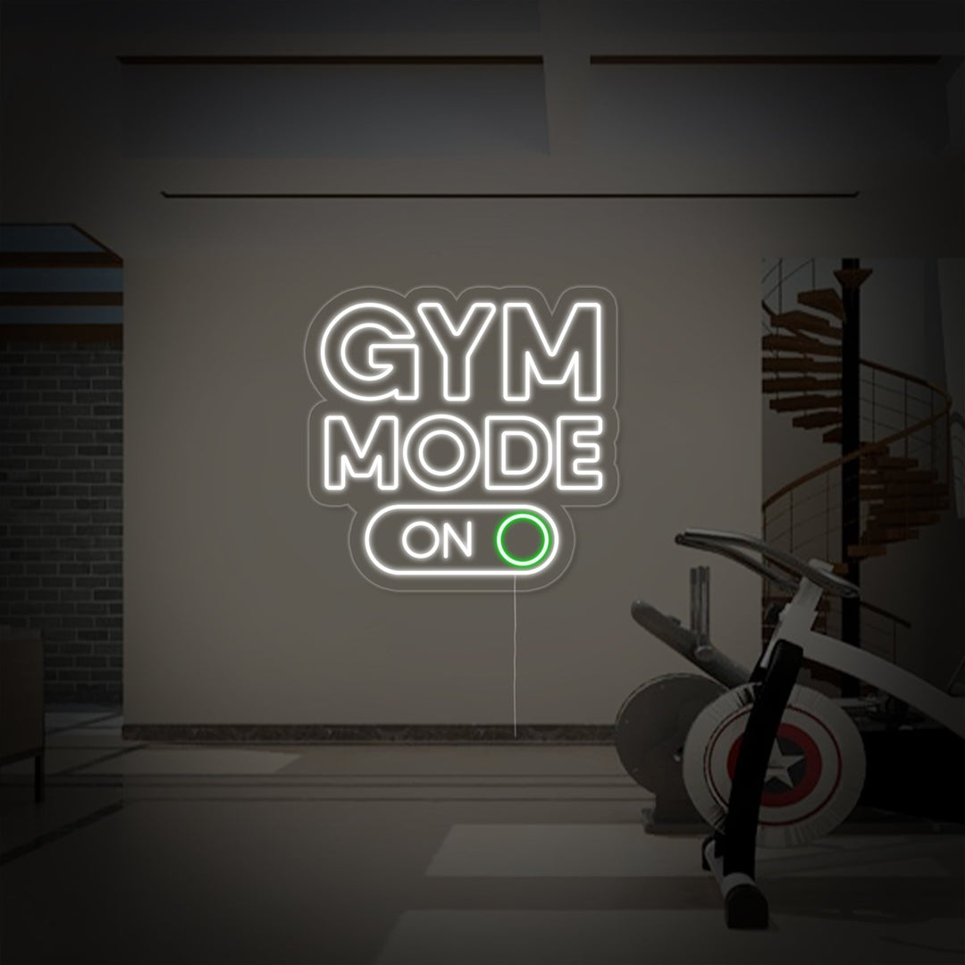 "Gym Mode On" Neonskilt
