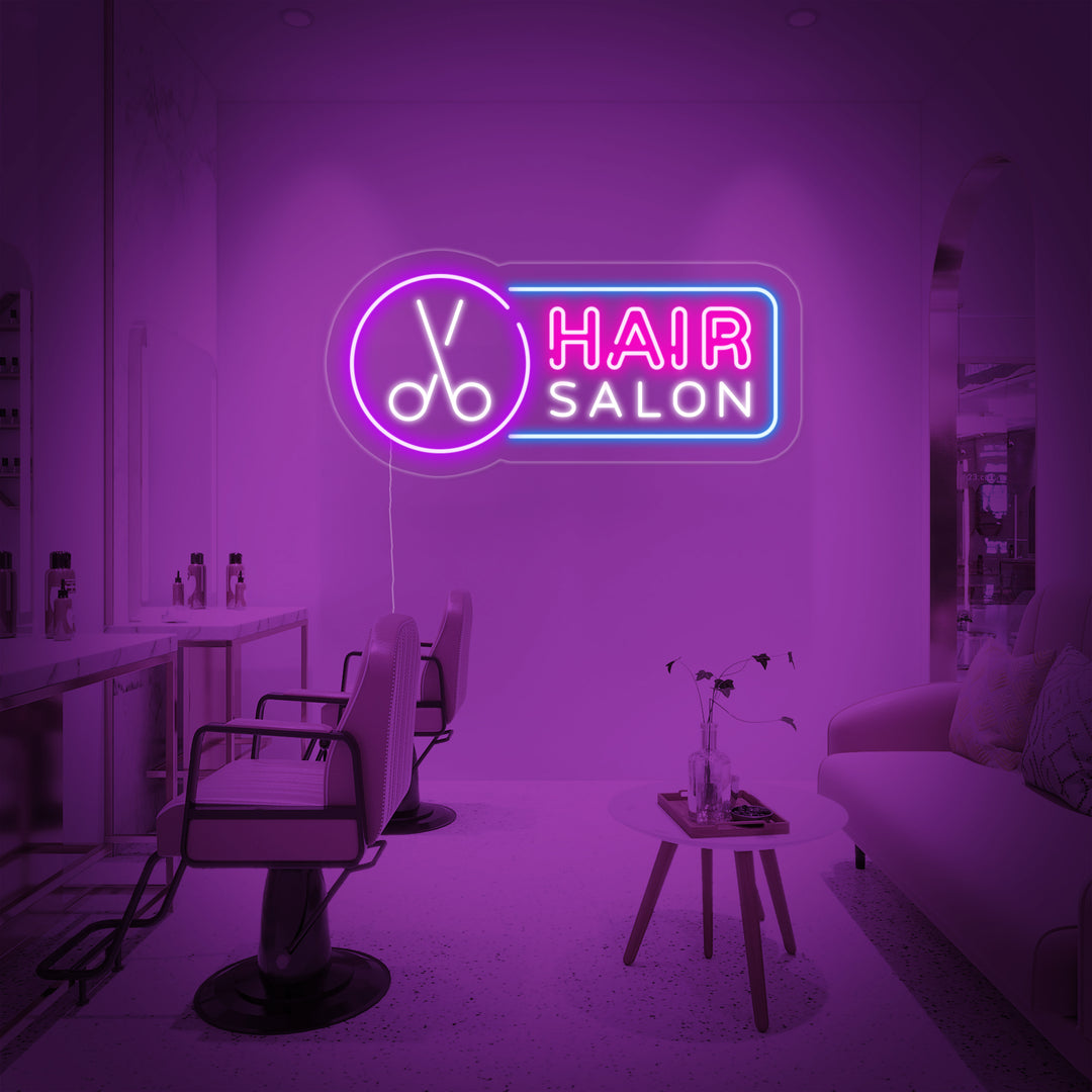 "Hair Salon" Neonskilt