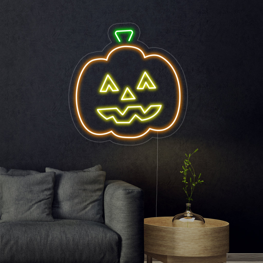 "Halloween Gresskar" Neonskilt