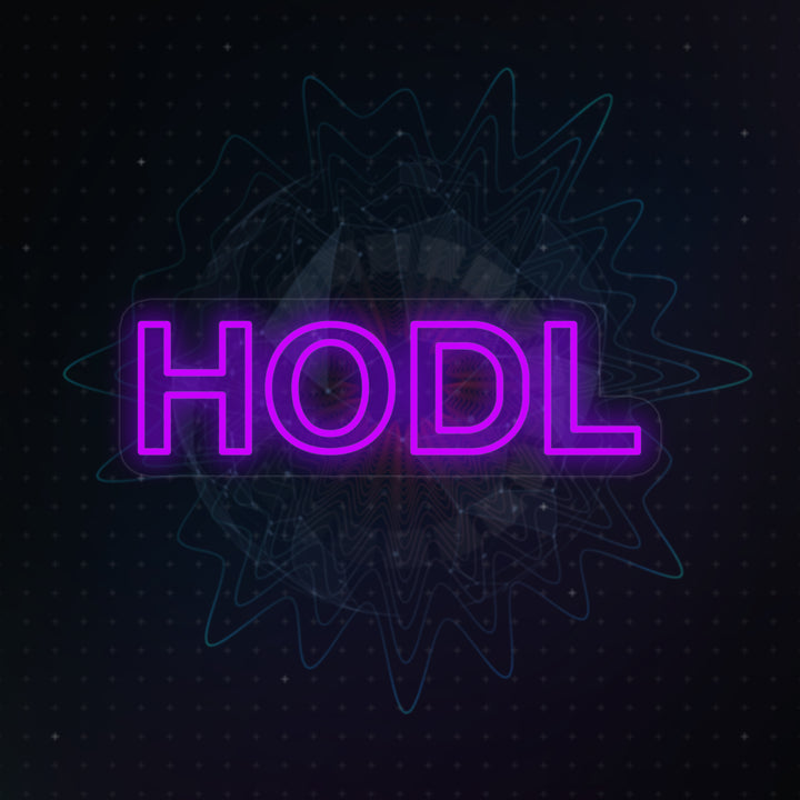 "Hodl Krypto" Neonskilt