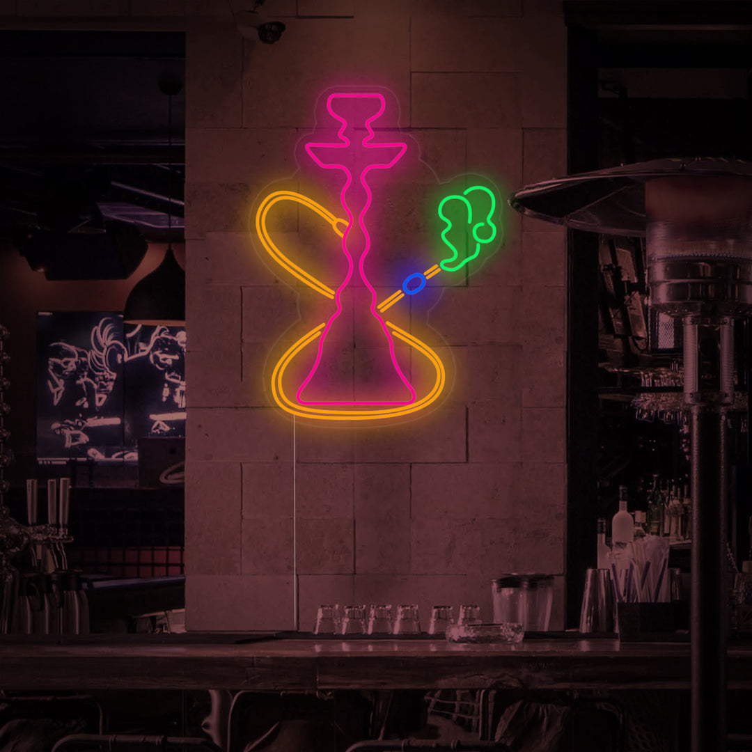 "Hookah Vibes Bar" Neonskilt