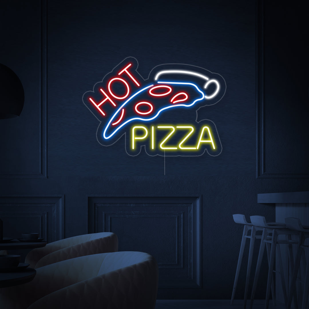 "Hot Pizza" Neonskilt