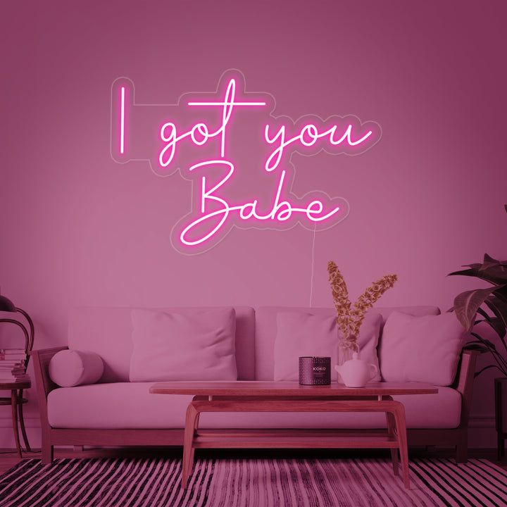 "I Got You Babe" Neonskilt
